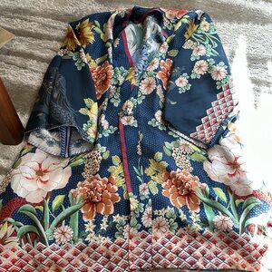 Johnny Was Reversible Silk Short Kimono Style